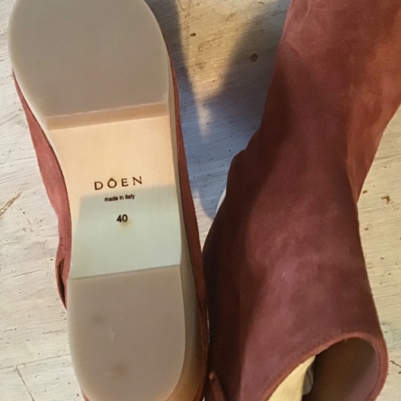 Doen Whitby clog boots, NEW, rust suede, sz 40 - Picture 6 of 7